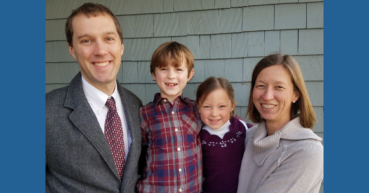 Dr. Daniel S. Gale of BayCare Clinic poses with his family