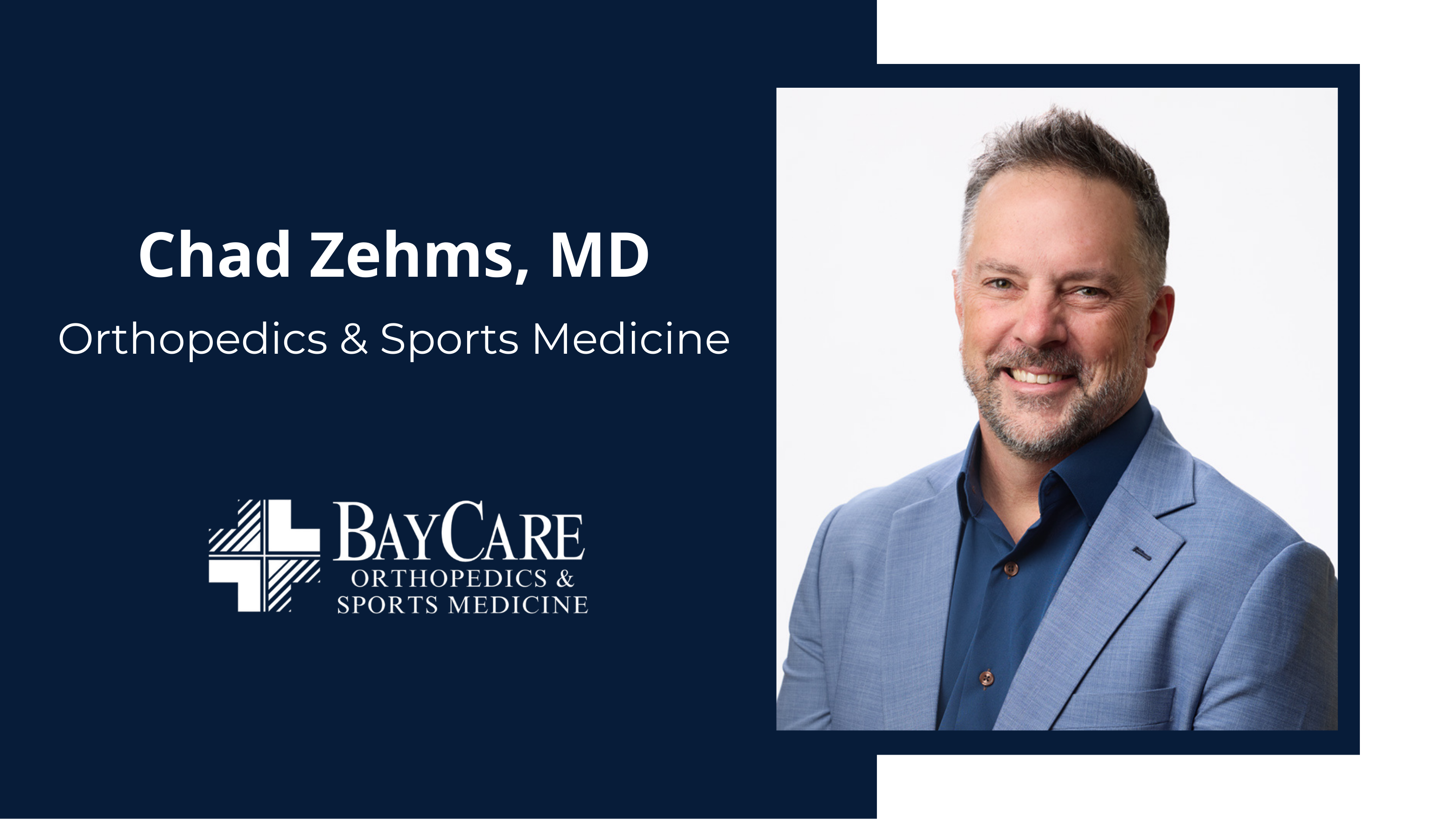 Chad Zehms, MD Joins BayCare Clinic Orthopedics and Sports Medicine