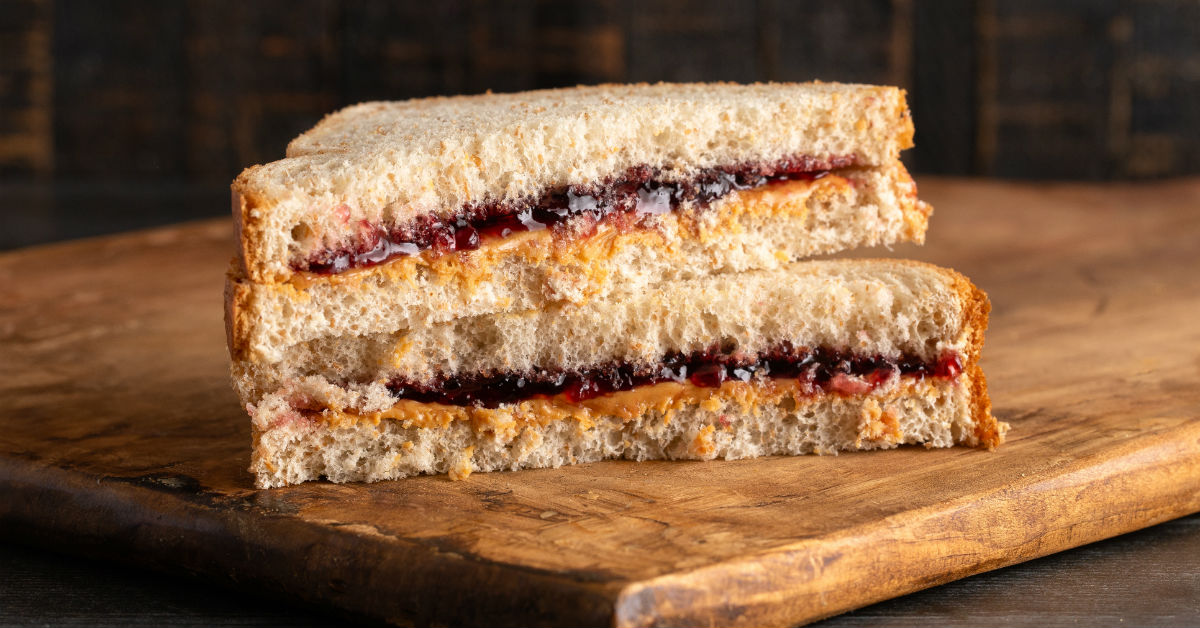 Hail the humble PB&J sandwich!