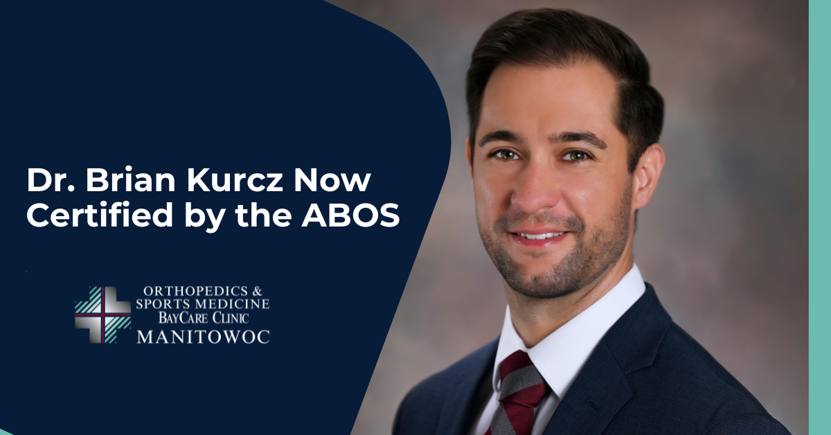 Dr. Brian Kurcz, MD, Achieves Board Certification in Orthopaedic Surgery