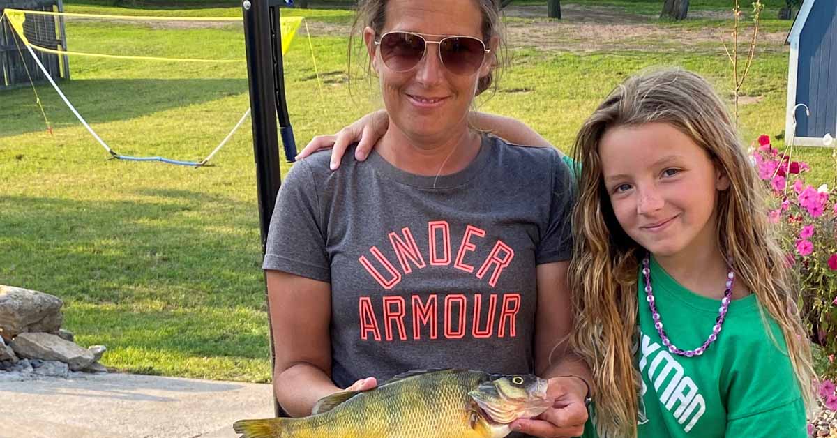 Casandra Fifarek, patient of Dr. Gerald Eckardt, neurological surgeon with BayCare Clinic Neurological Surgeons, poses with her daughter, Ella