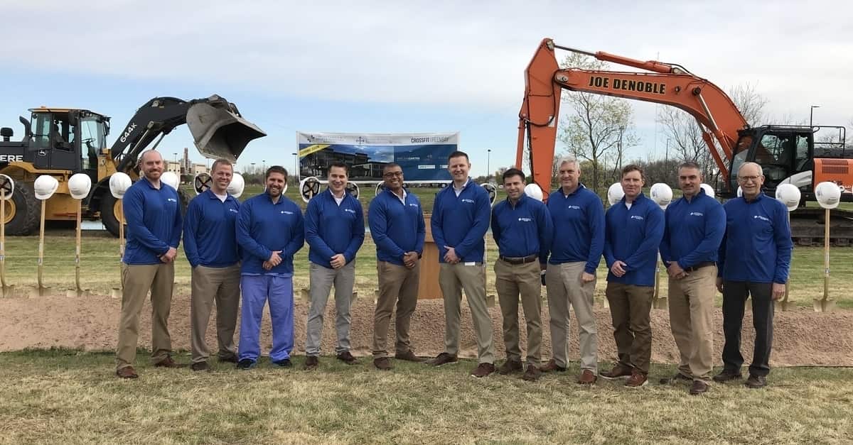 BayCare Clinic's orthopedic surgeons pose for a picture during a recent groundbreaking event.