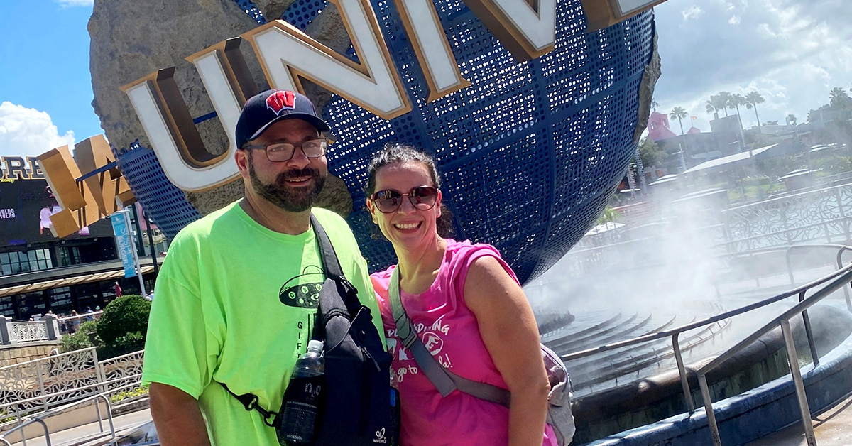 Keith and Sara Johnson at Universal Studios Florida